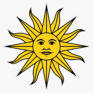 Sticker SUN UY 5x5