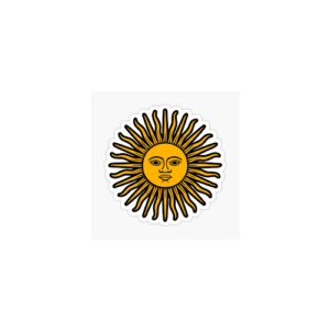 Sticker ARGENTINIAN SUN 5x5