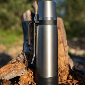 3-in-1 Thermos Stainless Steel - Black 1L